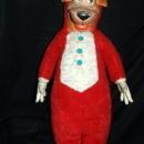 HUCKLEBERRY HOUND HANNA- BARBARA TV CARTOON SHOW KNICKERBOCKER LARGE PLUSH / RUBBER FACE AND HANDS DOLL 1960's 27