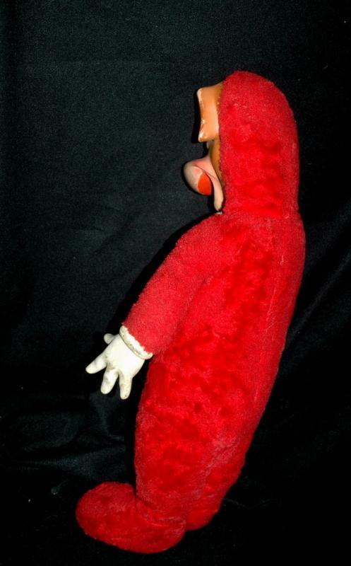 HUCKLEBERRY HOUND HANNA- BARBARA TV CARTOON SHOW KNICKERBOCKER LARGE PLUSH / RUBBER FACE AND HANDS DOLL 1960's 27