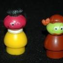 Sesame Street Little People Roosevelt Franklin Sherlock Hemlock 2 Vintage Fisher Price