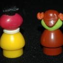 Sesame Street Little People Roosevelt Franklin Sherlock Hemlock 2 Vintage Fisher Price