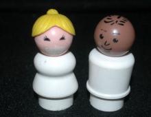 Little People Hospital Nurse & Doctor Vintage Fisher Price Little People