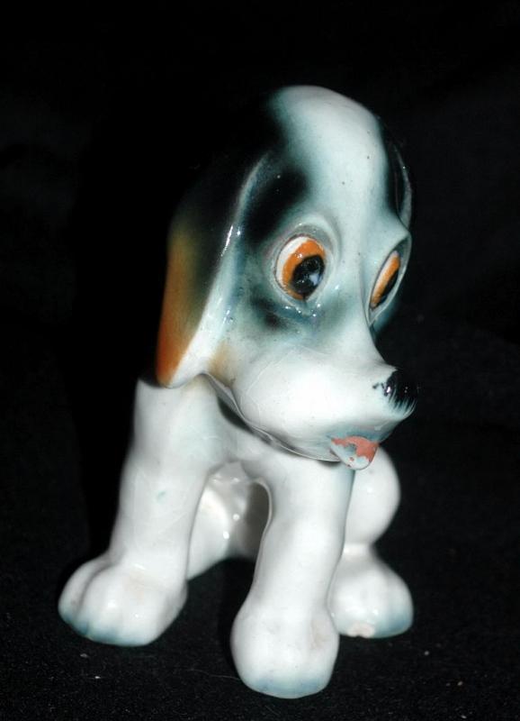 Puppy Dog Figurine, Vintage Made in Japan T