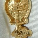 Tweety Bird Gold and Pink SWAROVSKI Crystal Heart Pin Brooch