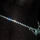 White Crystal Rhinestone Choker Necklace, Vintage Elegant Princess Style