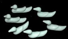 6 Porcelain Duck Chopstick or Knife Rests