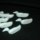 6 Porcelain Duck Chopstick or Knife Rests