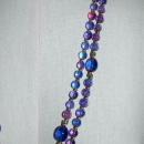 Gradient Color Change Glass Beads Long Strand Necklace 58