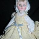 Effanbee doll 1975 #1176 in Bonnet and Yellow Dress