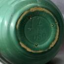 Vintage 1941 USA BAUER POTTERY Co. Large Beehive Ringwear Number 12 Pastel Green Mixing Bowl