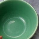 Vintage 1941 USA BAUER POTTERY Co. Large Beehive Ringwear Number 12 Pastel Green Mixing Bowl
