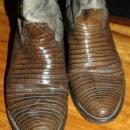 Exotic Nocona Lizard & Leather Cowboy Boots 7.5D ( mens)