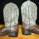 Exotic Nocona Lizard & Leather Cowboy Boots 7.5D ( mens)