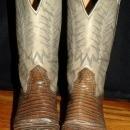 Exotic Nocona Lizard & Leather Cowboy Boots 7.5D ( mens)