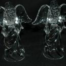 Pair of Crystal Angel Candle Holders Princess House Glass