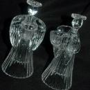 Pair of Crystal Angel Candle Holders