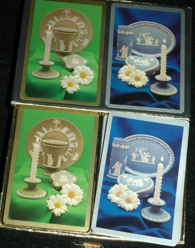 Congress playing cards cel-u- tone finish Ogden Brothers Jasperware