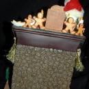 Kirkland Signature Fabric Mache Santa Claus Center Piece