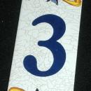 Mexican Ceramic Tile Address Number Three 3
