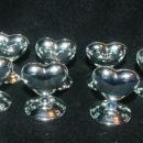 Silver Heart Place Card Holders x 12