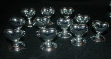 Silver Heart Place Card Holders x 11