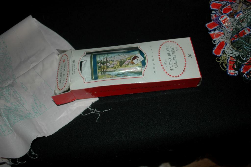Vintage Japanese Tokyo Bunka Embroidery Kit unused in box size 3 # T187