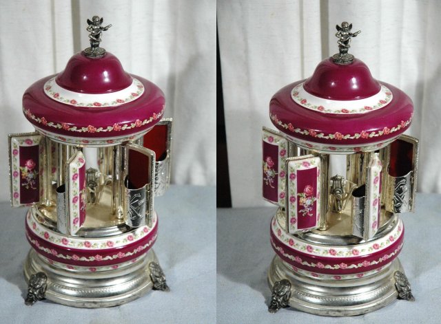 Reuge Porcelain Musical Carousel Dispenser