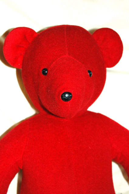 Red Valentines Teddy Bear Designer Barbara