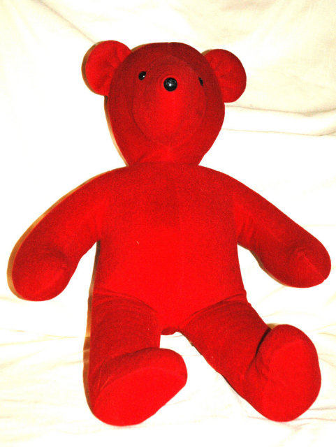 Red Valentines Teddy Bear Designer Barbara