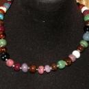 Hand made Enameled Porcelain Beaded Necklace Stamped Teng Yue