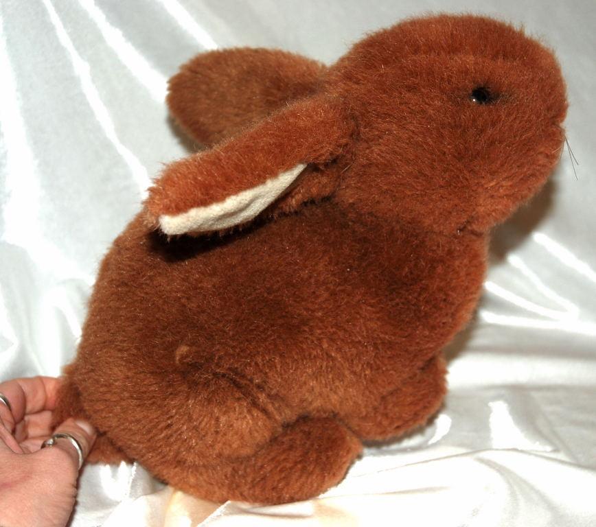 Vintage Dakin Brown Bunny Rabbit Plush Animal 1984