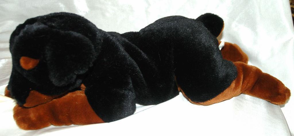 ROTTWEILER Plush Puppy Dog Brown Black Kids Preferred 2000