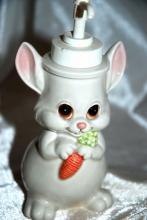 Andre Richard Design Soap Lotion Pump Dispenser Bunny Rabbit with Carrot