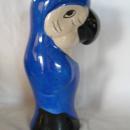 Blue Parrot Ceramic Cocktail Glass or Vase