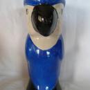 Blue Parrot Ceramic Cocktail Glass or Vase