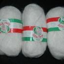 Lana Moro Robin White Mohair/Wool Blend 3 Skeins 150 grams