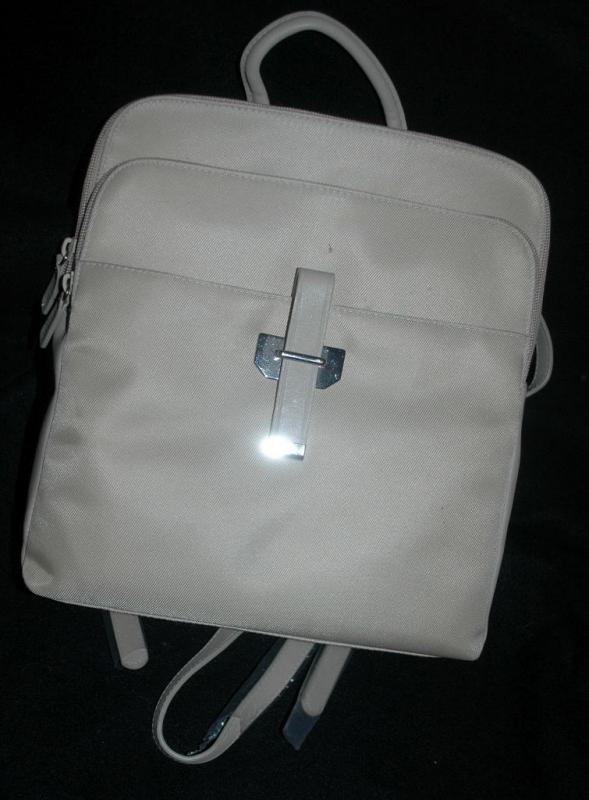 NEW Never used Etienne Aigner backpack purse shoulder back , cream , ecru
