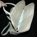 NEW Never used Etienne Aigner backpack purse shoulder back , cream , ecru