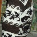Dragon Cowichan Hand Knit Wool Cardigan Sweater Vintage