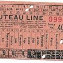 St. Louis World's Fair & Olympic Street Car Ticket, St. Louis Transfer Co. The Chouteau Line