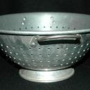 Vintage Aluminum Wear-Ever Colander Strainer Footed with Handles