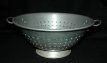 Vintage Aluminum Wear-Ever Colander Strainer Footed with Handles