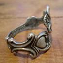 Avon Treasured Heart sterling silver wrap around spoon ring VINTAGE