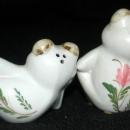Resting Frogs Porcelain Salt & Pepper Shakers