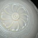 Old Frosted Custard Glass Ceiling Light Shade Fixture
