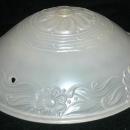 Old Frosted Custard Glass Ceiling Light Shade Fixture