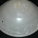 Old Frosted Custard Glass Ceiling Light Shade Fixture