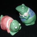 Mary Ann Baker Otagiri Frog Girl & Boy Salt & Pepper Shakers Made in Japan