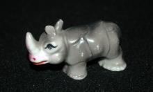 Rhino. JAPAN Ceramic Pottery Miniature Rhinoceros