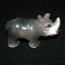 Rhino. JAPAN Ceramic Pottery Miniature Rhinoceros