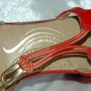 Red Leather & See Through Sling Back Mules Selby Fifth Avenue / Heal Sandals